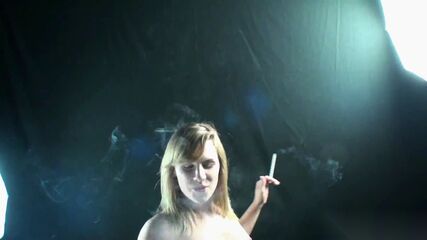 Smoking Blonde Teen POV Seduction